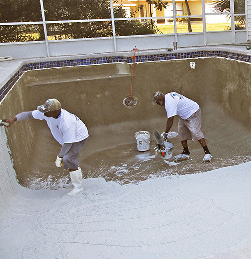 replastering pool services in lakeland fl and bartow fl 