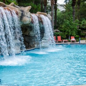 residential pool with grotto, bartow fl